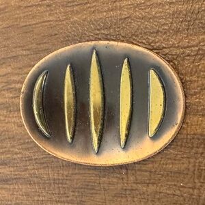 Mid Century Copper & Brass Pin